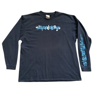 Nike Vintage Y2K / 90s Just Do It Navy Long Sleeve